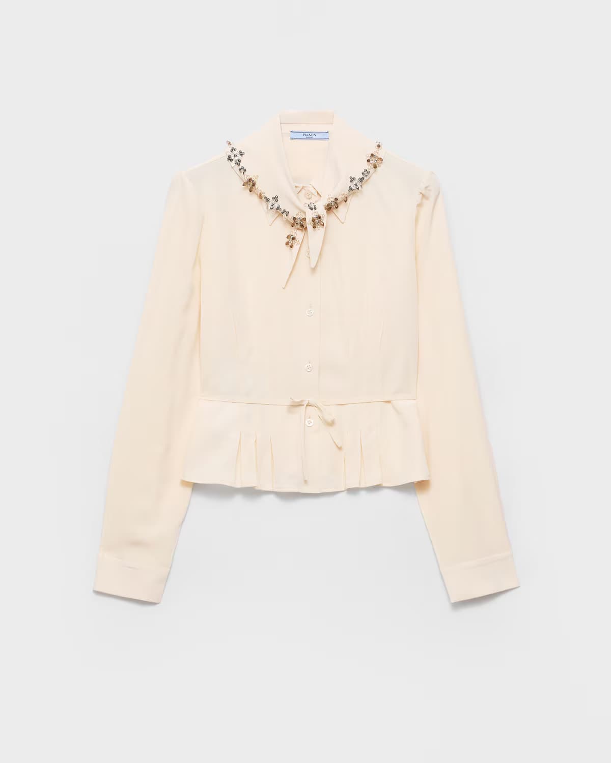 Silk marocain shirt