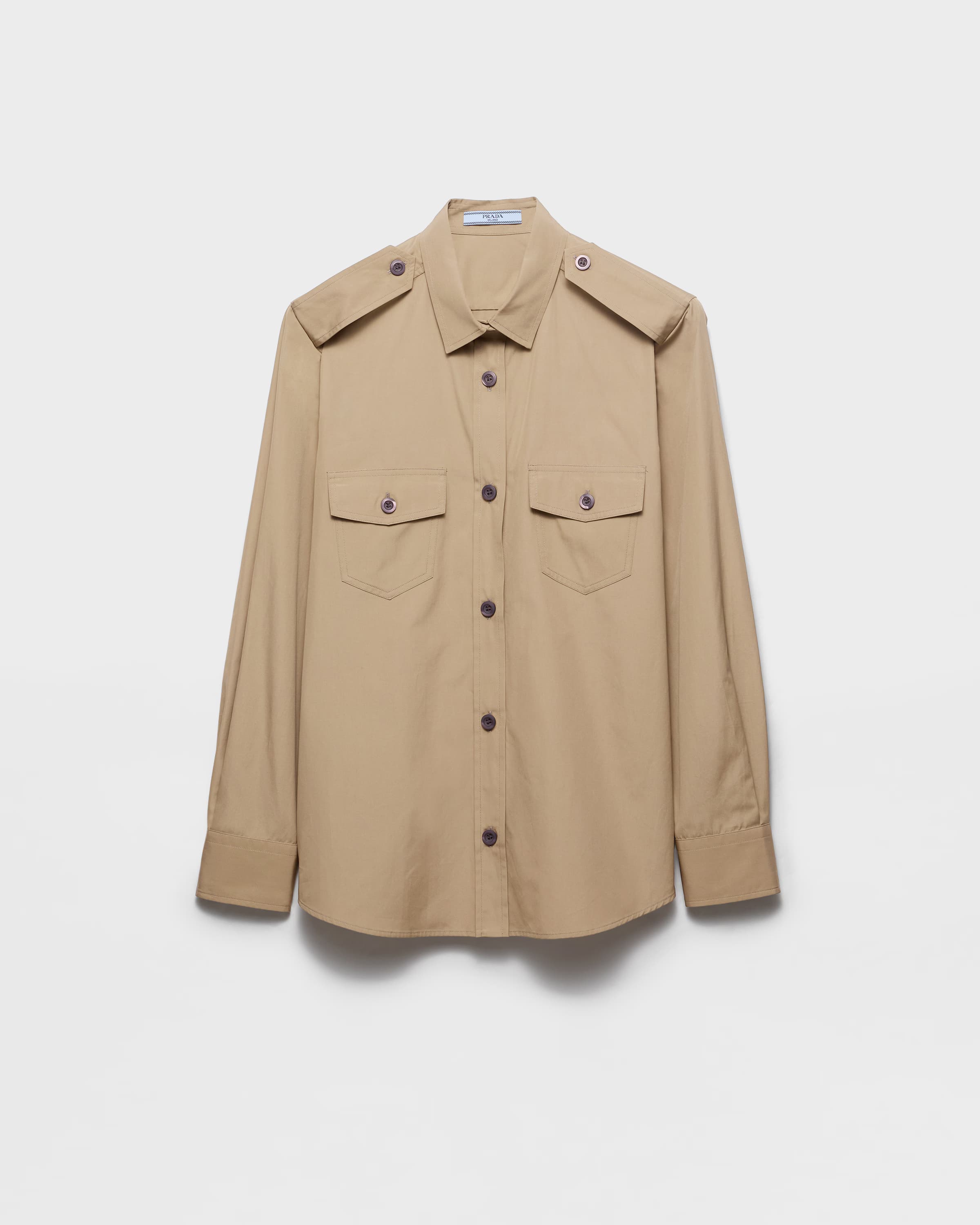 Cotton poplin shirt