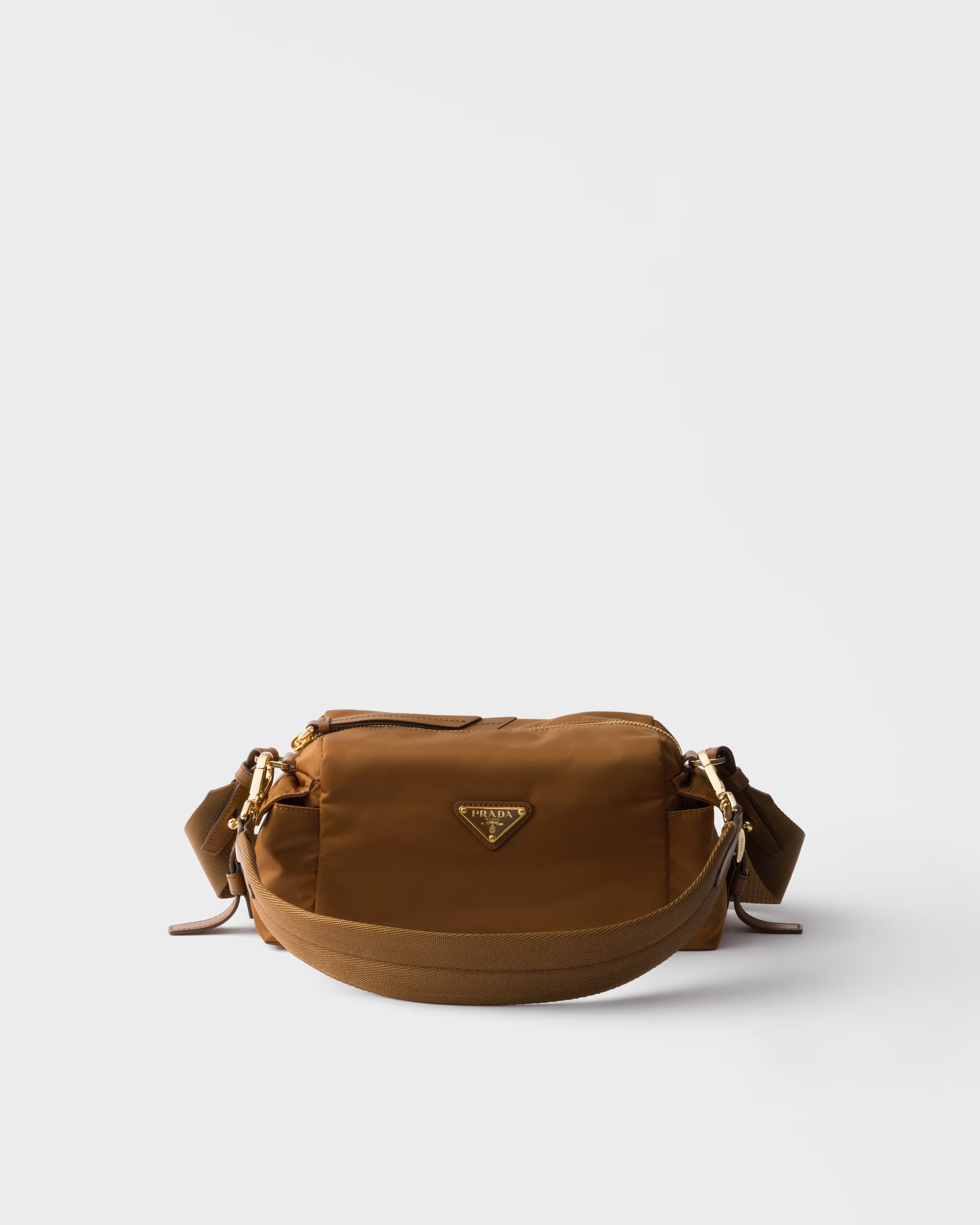 Prada Explore small Re-Nylon and leather shoulder bag